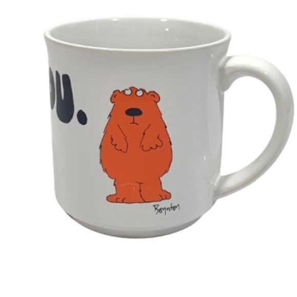 Vintage Sandra Boynton I Love You Coffee Cup. Recycled paper products. - Picture 2 of 6